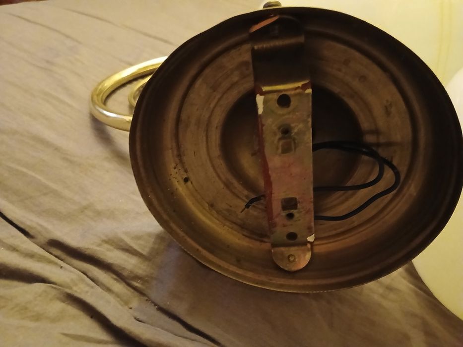 Kinkiet metalowy plus dwa klosze