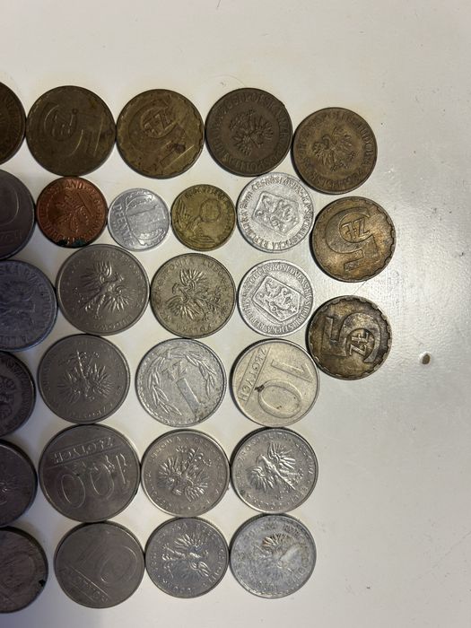 Zestaw starych monet kolekcjonerskie