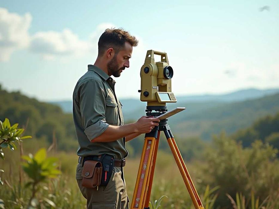 Геодезист, геодезія, топограф, межі ділянки, тахеометр, м500