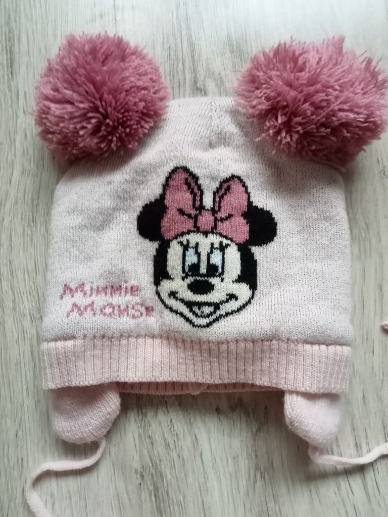 Komplet komin i czapka Minnie Mouse