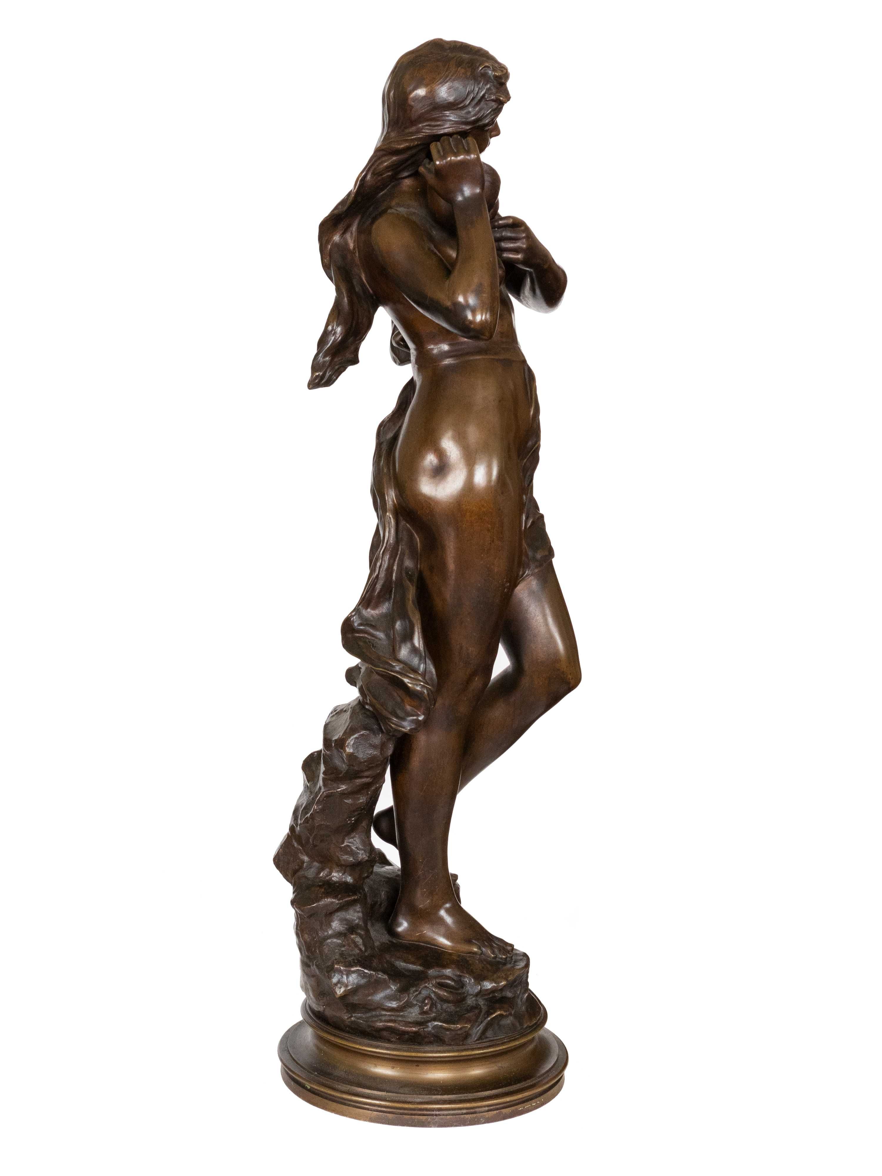 Escultura bronze Eurídice Eugène Marioton | século XIX