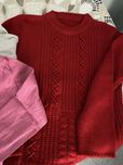 Sweter damski L czerwony