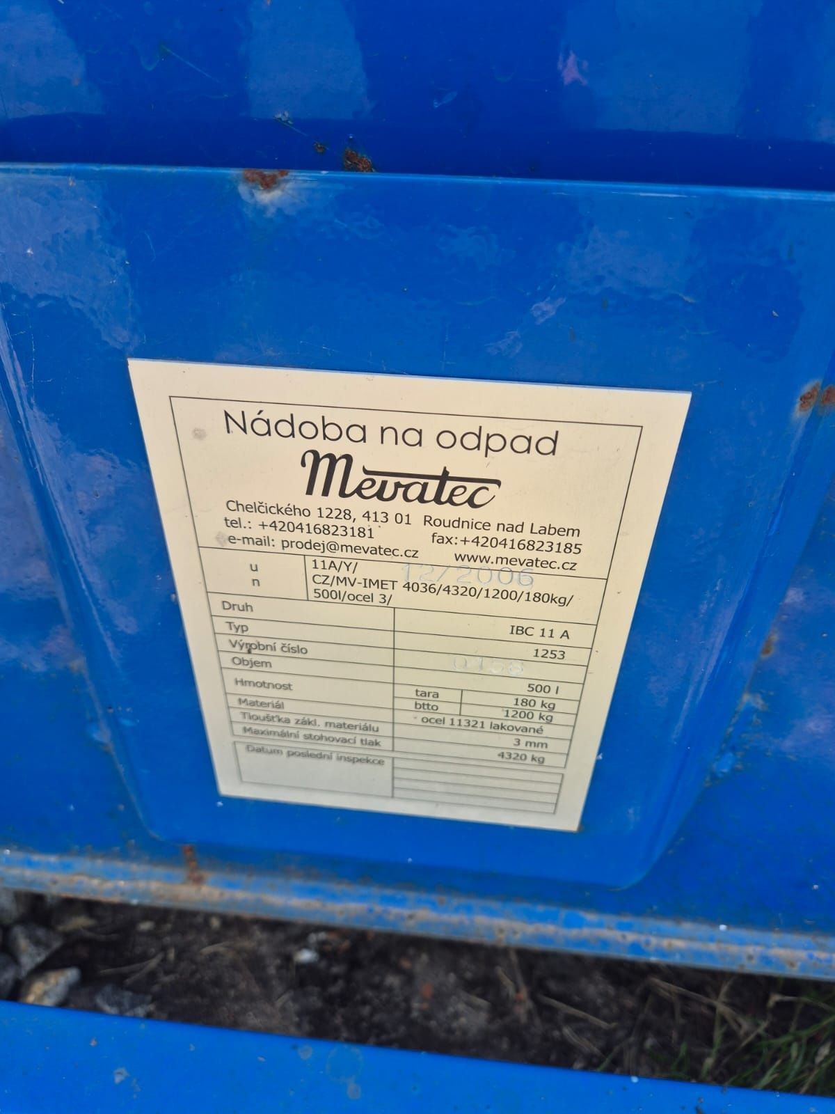 Pojemnik na odpady kontener slrzyniopaleta