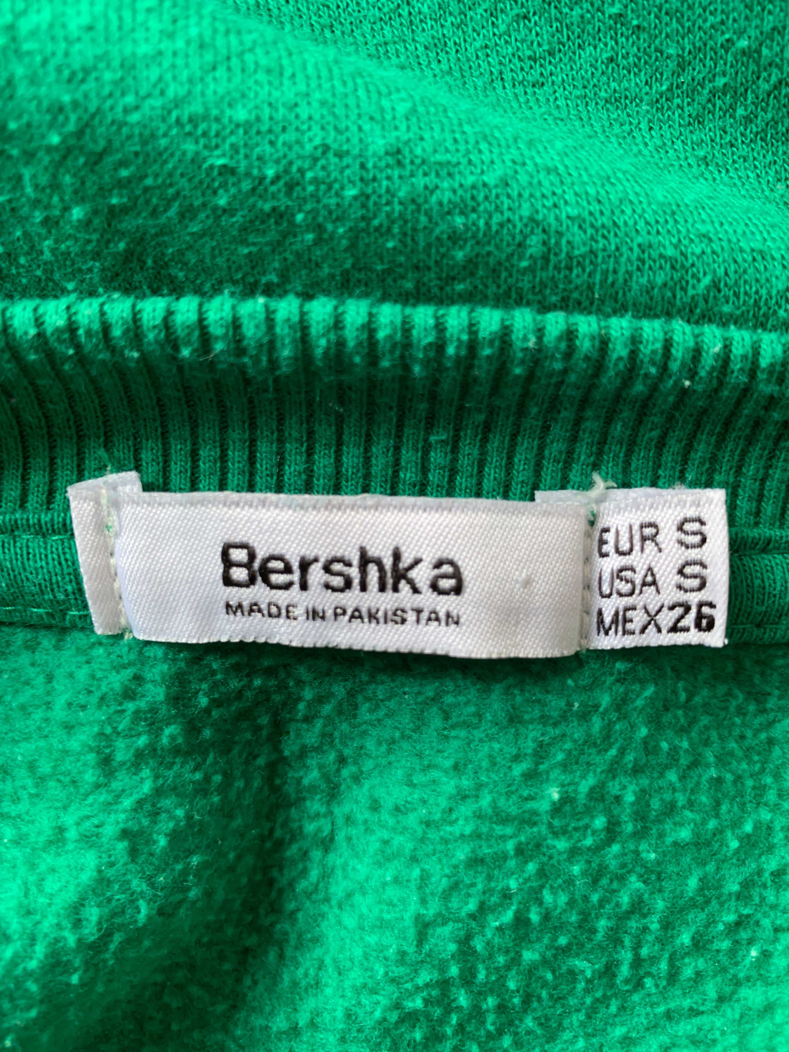 Zielona bluza Bershka Damska Rozmiar S