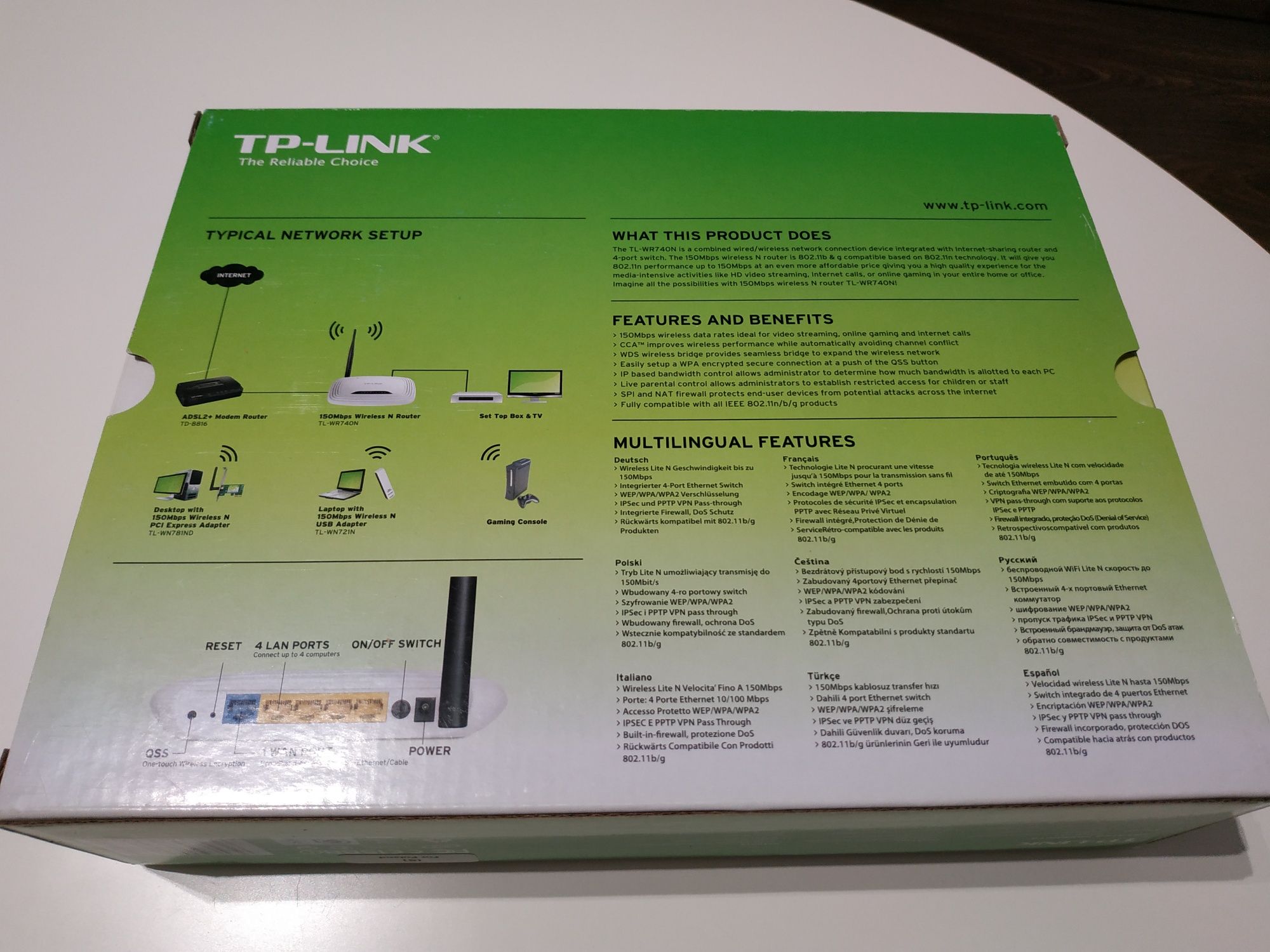 Nowy router TP LINK TL-WR740N