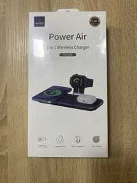 Бездротова зарядна станція - Wiwu, Power Air 3in1, Black