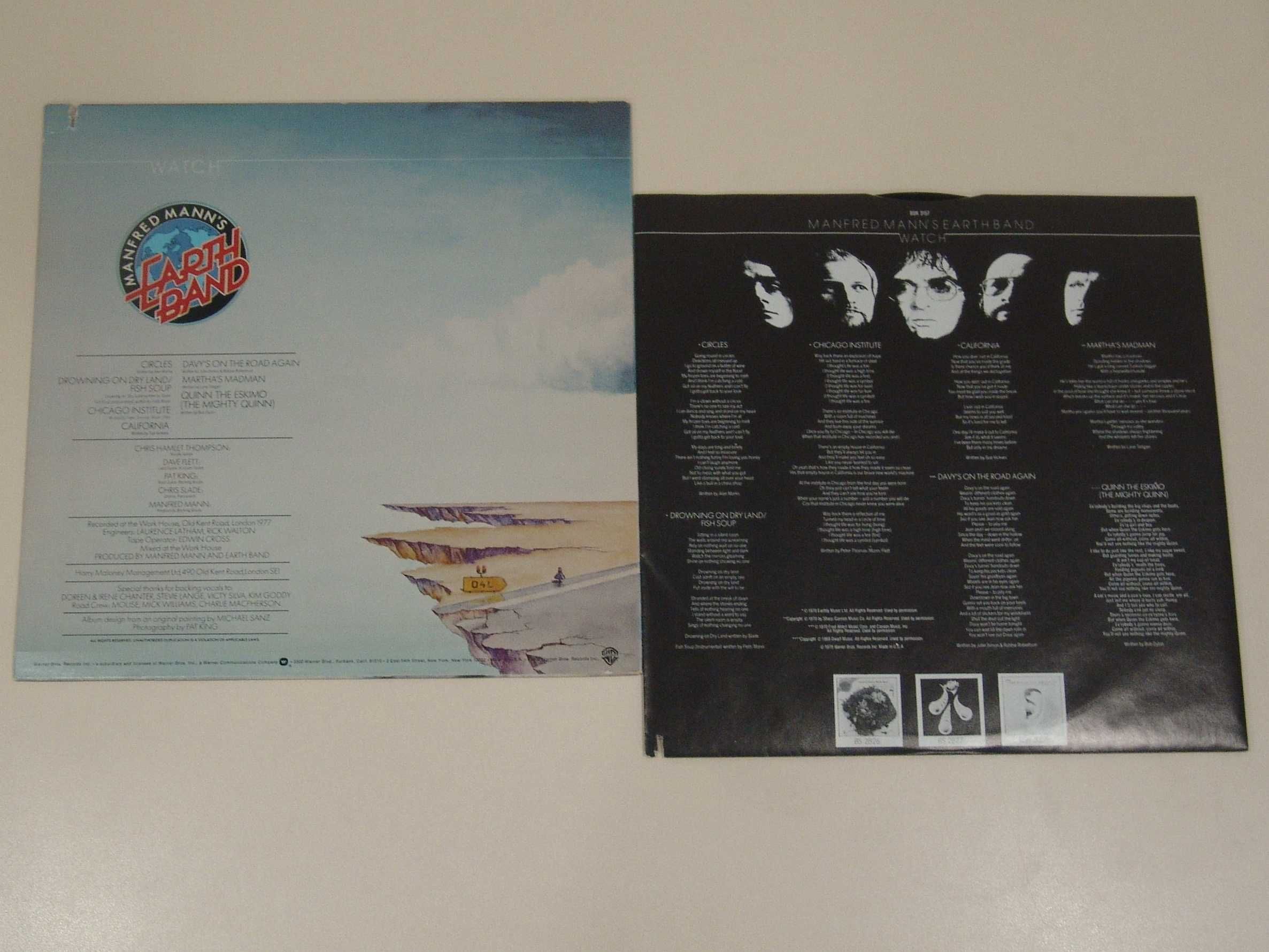 Пластинка винил Manfred Mann's Earth Band 1976, 1978, 1982. Оригинал.