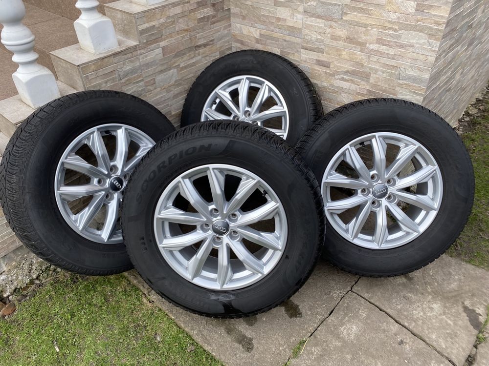 Диски R17 5x112 E7.0Jx17H2 ET34 Audi 4шт Pirelli 235 65 R17