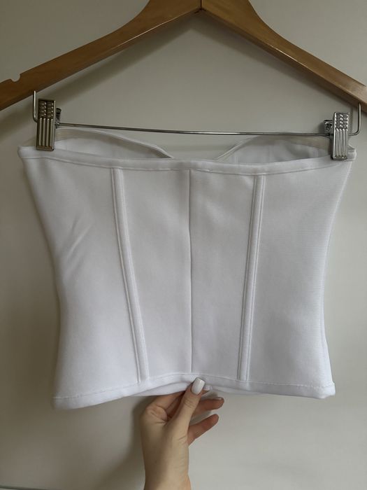 Корсет з кісточками білий корсет