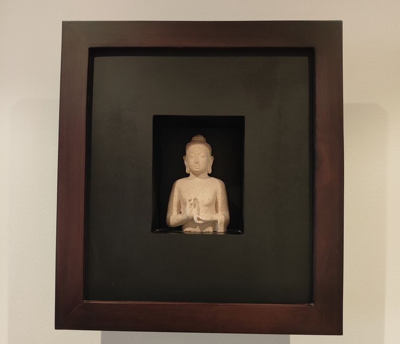Quadro de Buda em pedra