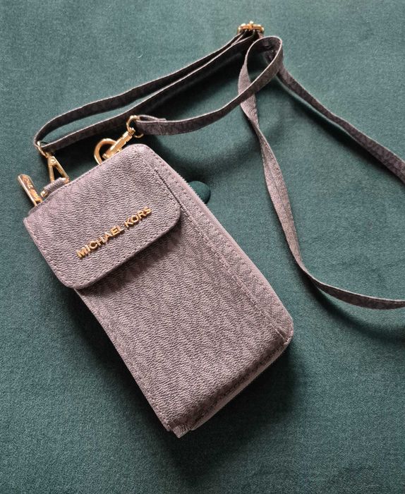 MICHAEL KORS torebka na pasku portfel + na telefon portfelik saszetka