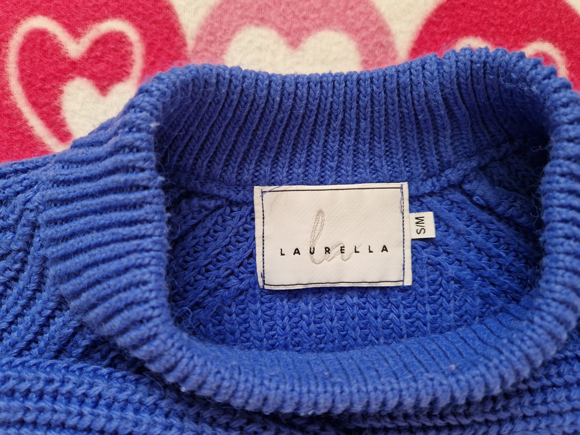 Sweter Laurella kobaltowy rozmiar S/M