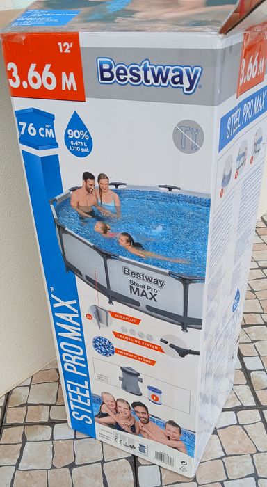 Piscina de 366 cm só com uma utilização