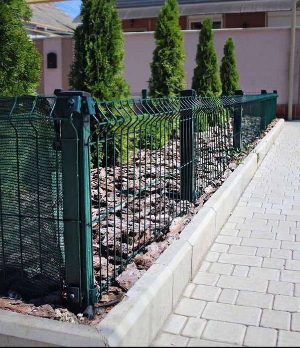 Секционный 3д забор, ограждение из 3д сетки
