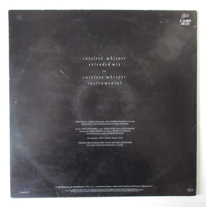 GEORGE MICHAEL - Careless Whisper (Máxi-Single)