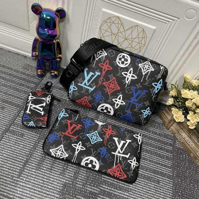 Louis Vuitton Messenger 3v1 сумка мужская trio унисекс кожаная