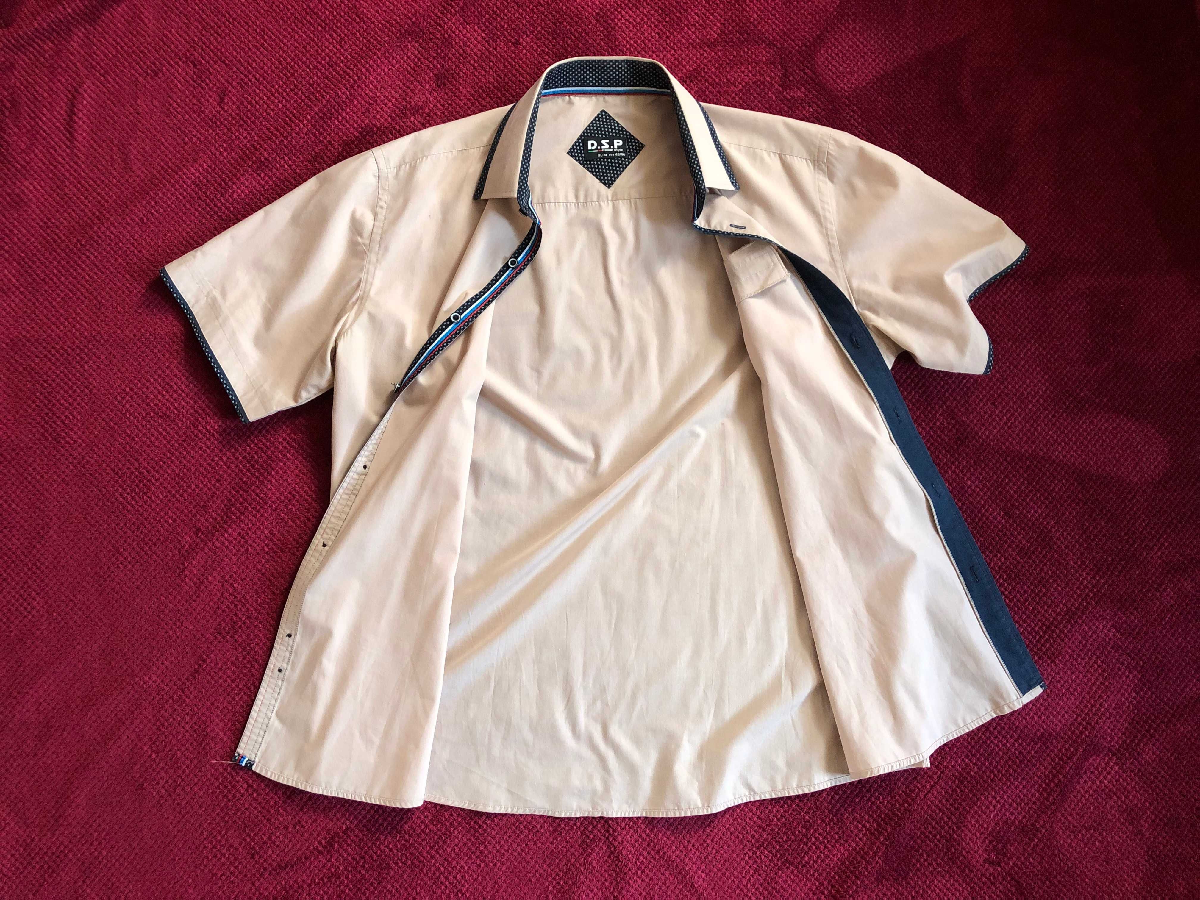 koszula D.S.P. / r.XL (43) / popielata / bdb