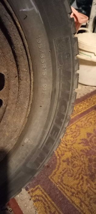 Opony x4 szt, 15R 195x65, zimowe + felgi 6Jx15 5x112 et45 komplet