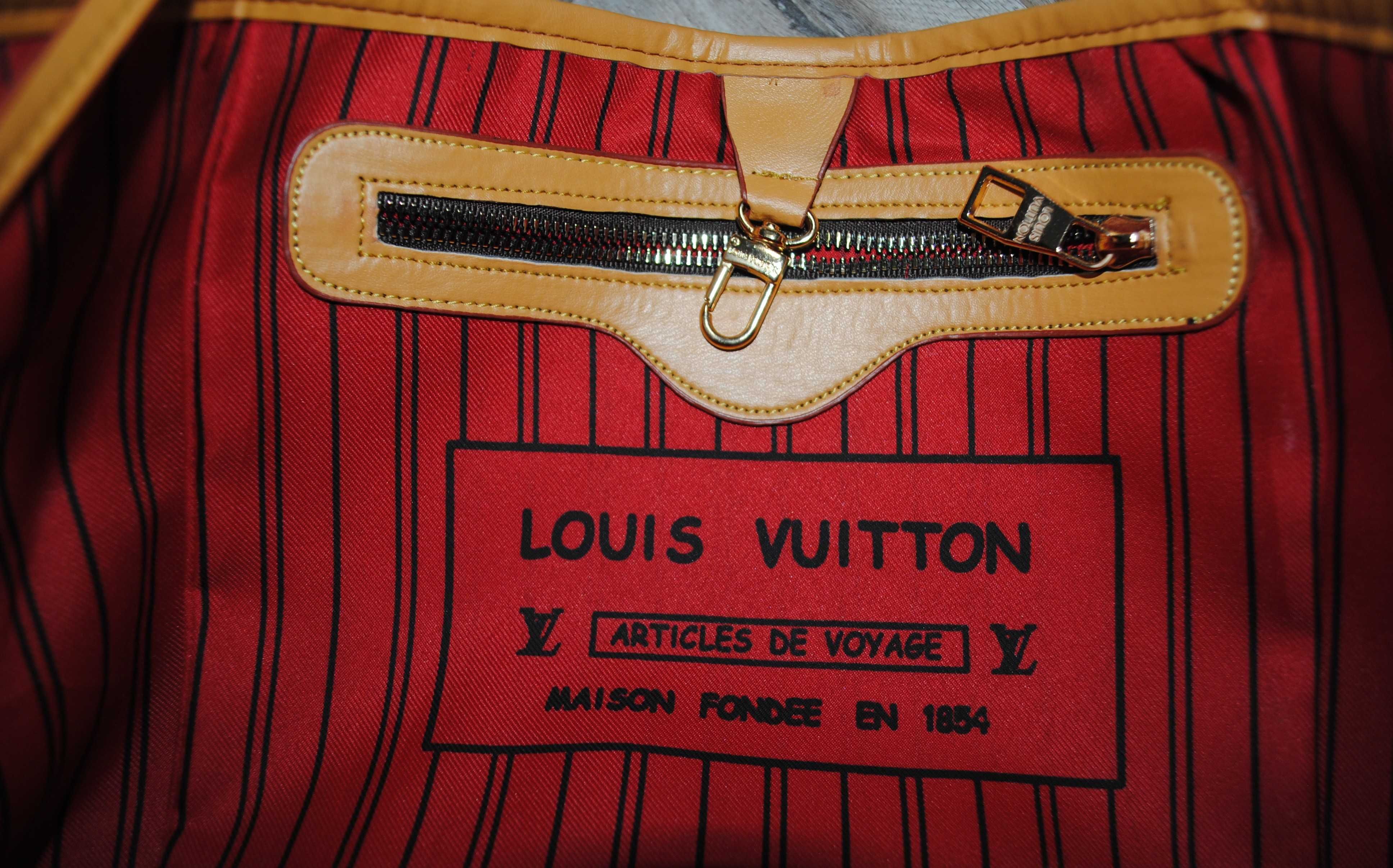 Жіноча сумка шопер коричнева сумочка Louis Vuitton +гаманець .