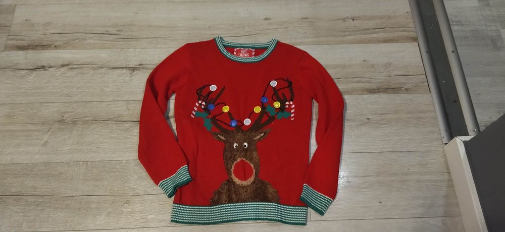 Sweter dla dziecka świąteczny 158 r