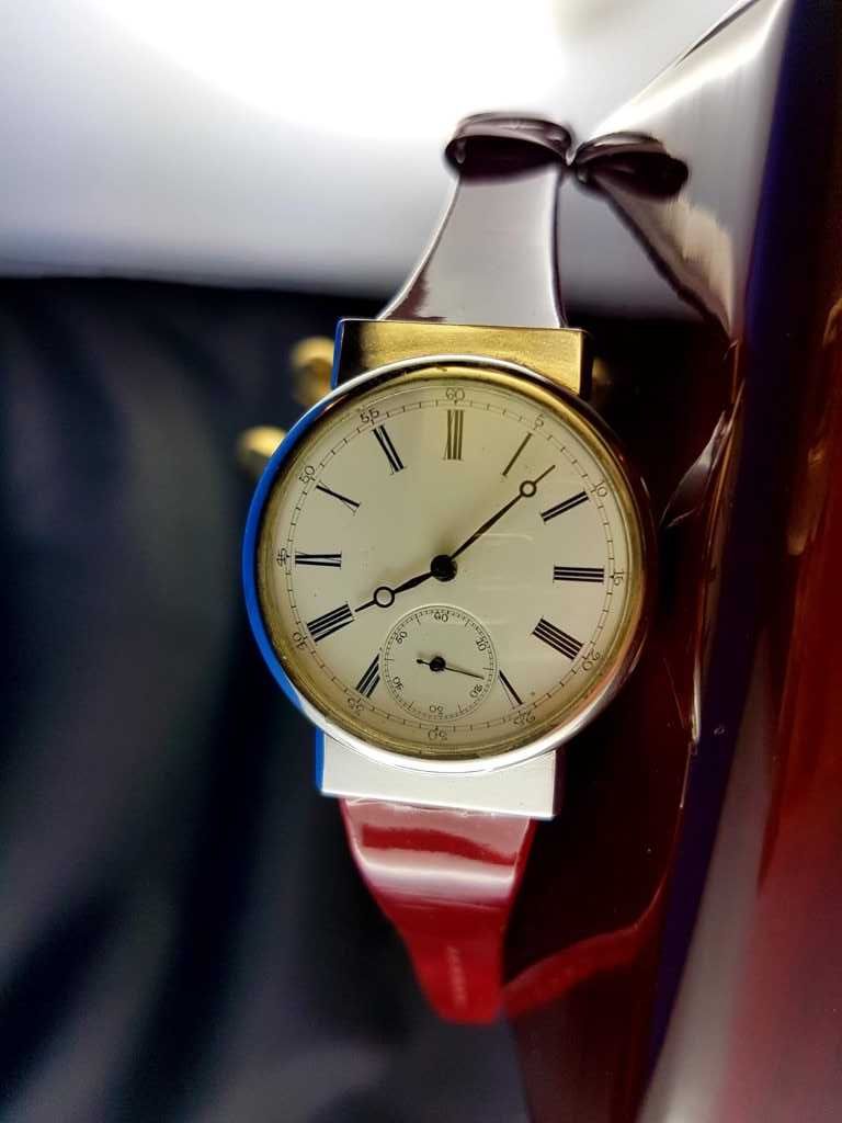 Patek Philipe & Co. Koperta ze srebra. Pasówka.