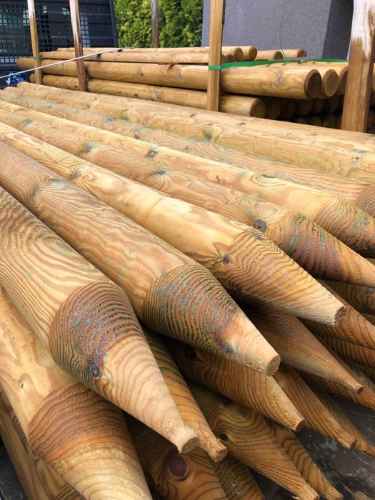 Paliki Palisada Okrąglaki Wałki Toczone Bale 10x200 Obrzeża Pod Wymiar