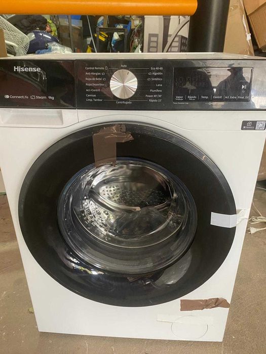 Máquina de lavar roupa 9k Hisense
