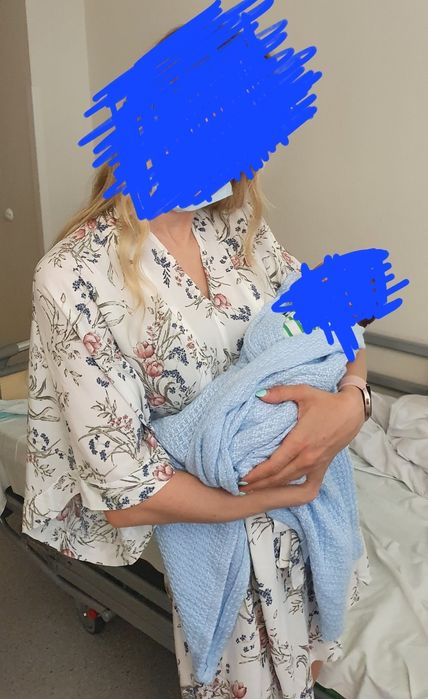 Sukienka kimono white z paskiem I zamkami do karmienia ciążowa misimi