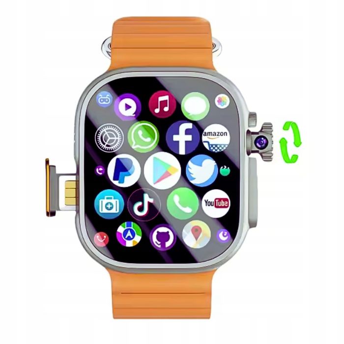 Smartwatch hk100 Pro 5G Android Ios 4Gb Ram 32Gb  Gps Kamera 180