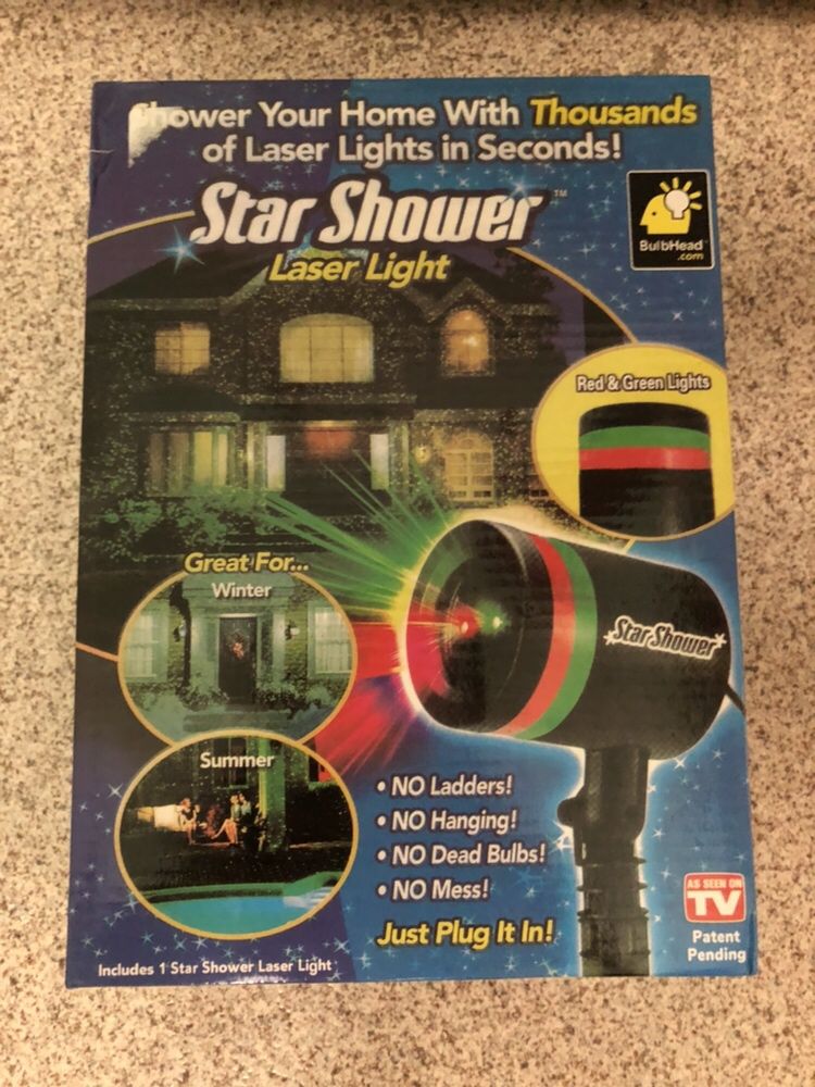 Уличный проектор,Звездный дождь, Star Shower,лазер!