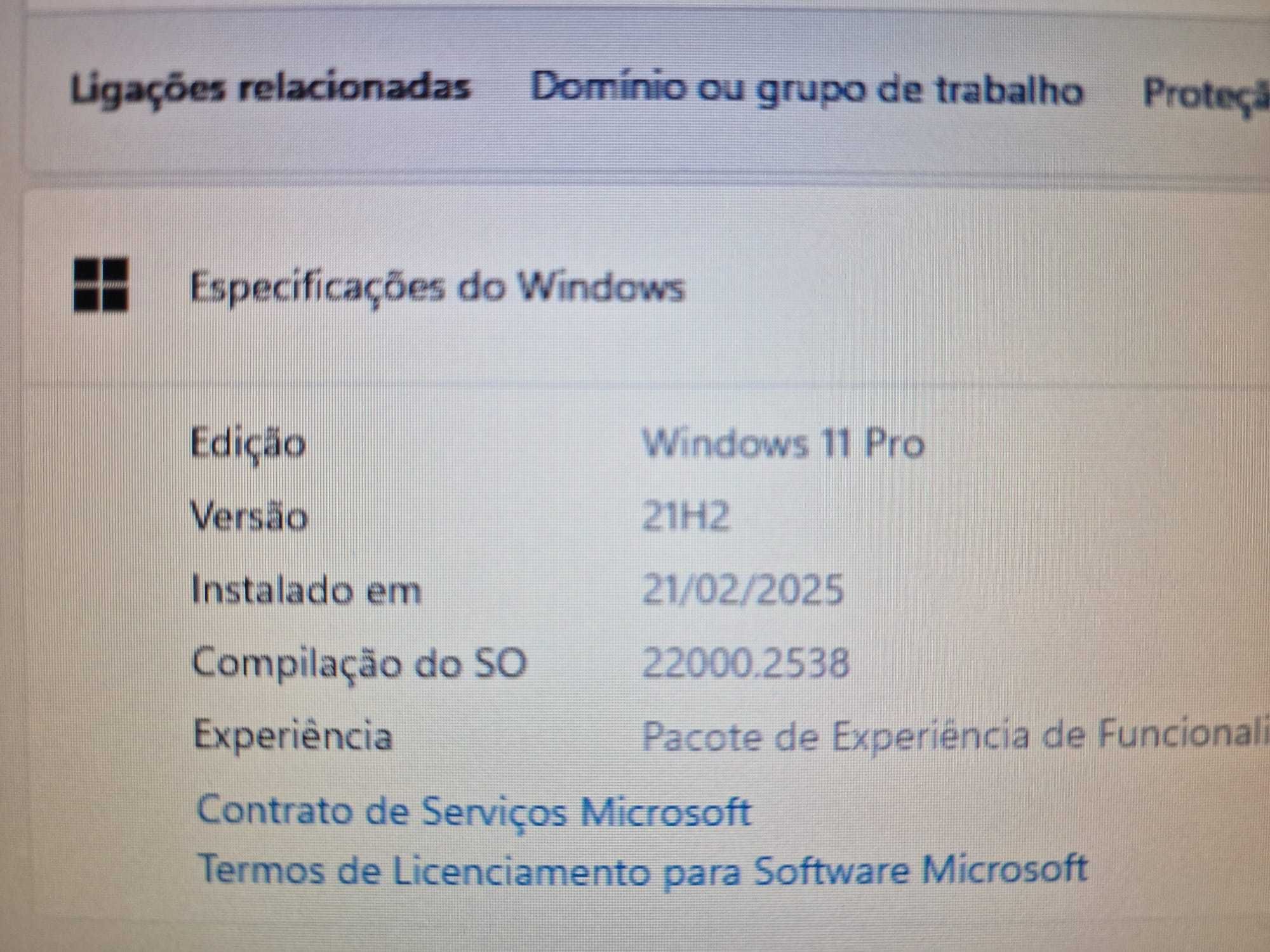 Computador HP i5 com 16GB de memória disco SSD 250GB - Windows11