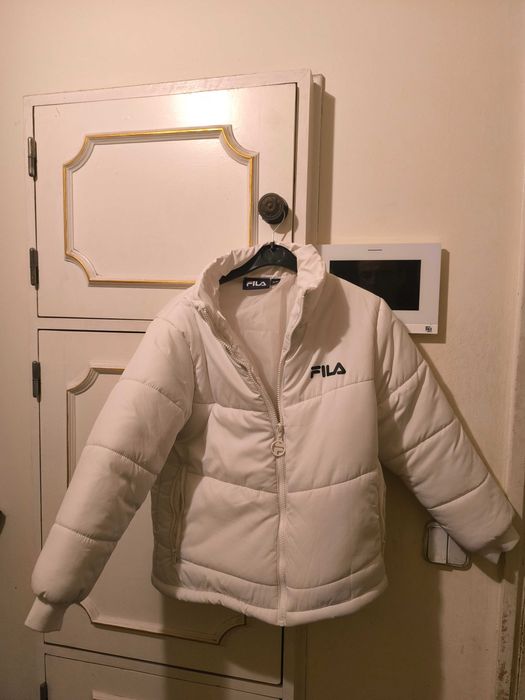 parka acolchoada branca Fila Sheena 10 anos