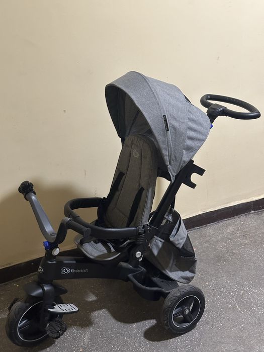 Rowerek trójkołowy 5 w1 KINDERKRAFT opcja wózka spacerowego