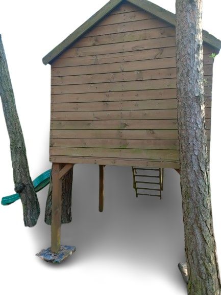 Domek dla dzieci, plac zabaw dla dziecka zjeżdżalnia domek