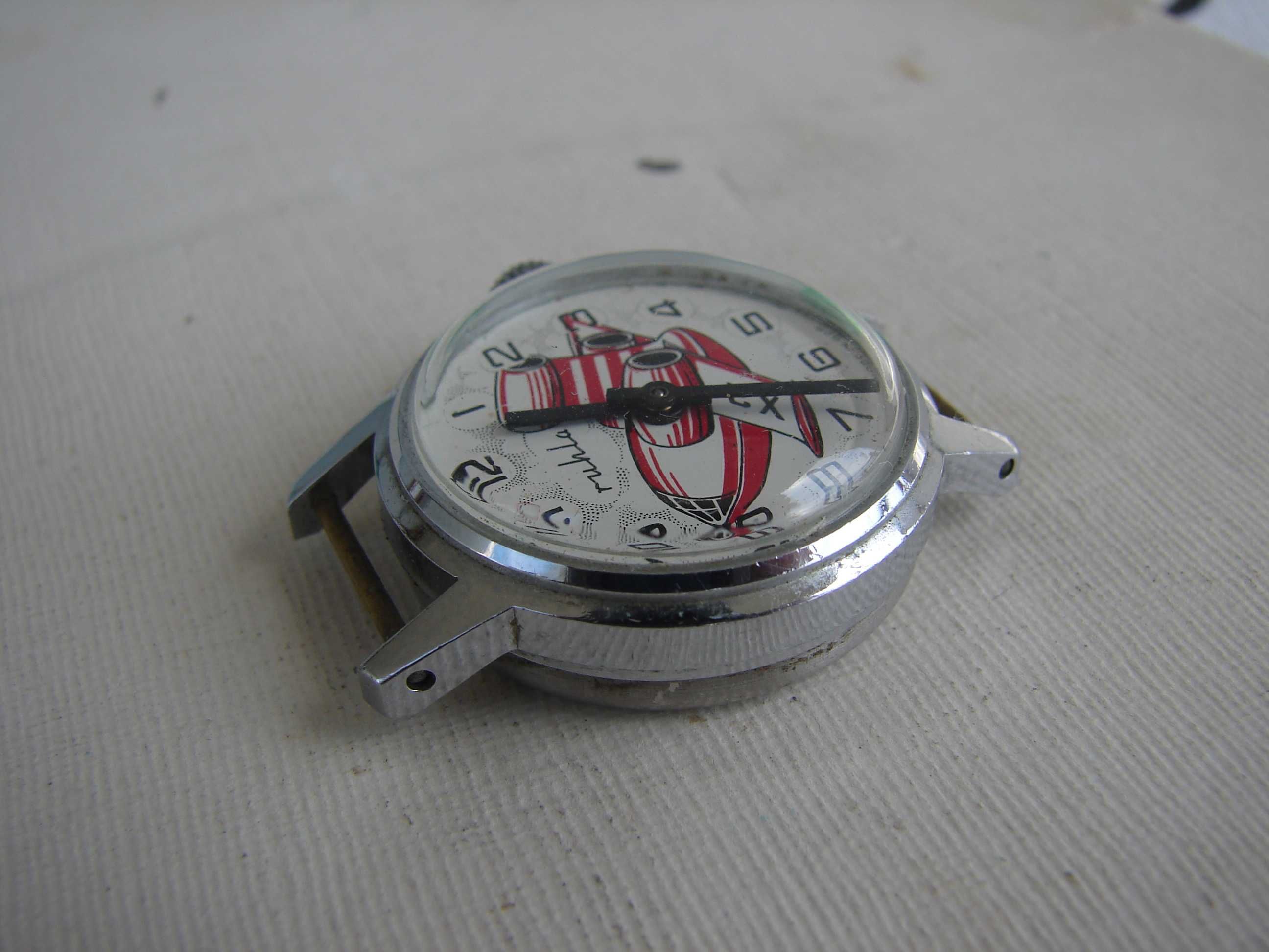 Ruhla / samolot X2 - wahadłowiec  - zegarek dziecięcy - kolekcjonerski
