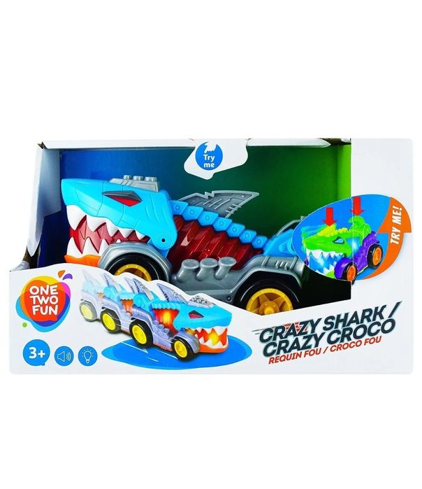 Безумная Акула, интерактивная игрушка-машинка. Звук, свет