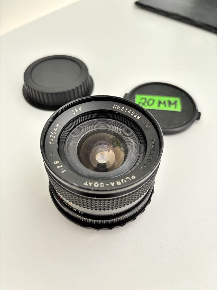 Spiratone 28 mm 2.8 Nikkor AI+ adaptador Andoer Nikkor - EOS