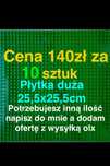 Płytka duża konstrukcyjna 25,5x25,5cm  kompatybilna z LEGO 10sztuk