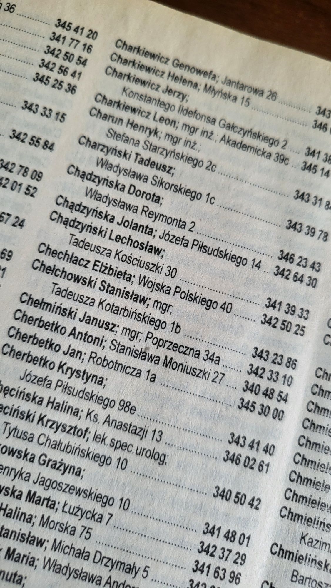 Książka telefoniczna TP SA województwa koszalińskiego 1998