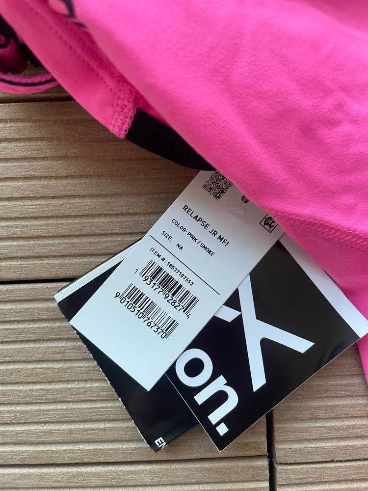 Gogle dziecięce maska snowboard Anon Relapse MFI Junior pink/smoke