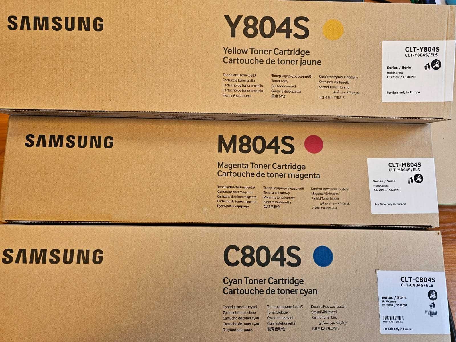 Toner do kserokopiarki samsung; Y804S, M804S, C804S