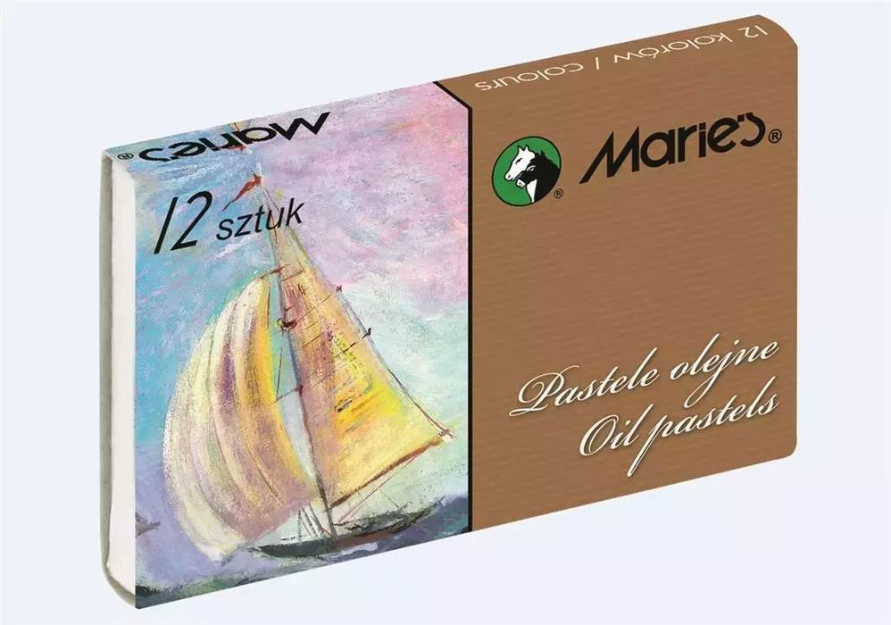 Pastele olejne E1220 12 kolorów MARIES. Maries