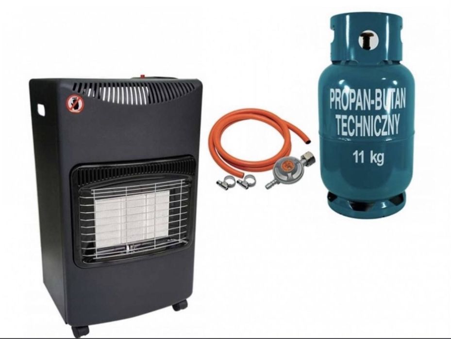 газ 2в1 газ-електро вентилятор  4200 кВт + редуктор шланг балон 27л