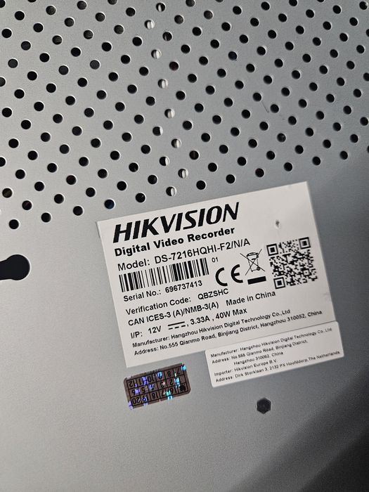 Rejestrator analogowy Hikvision DS-7216HQHI-F2/N/A 16 kamer