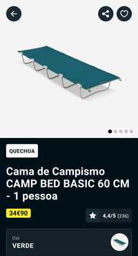 Cama de campismo quechua decathlon nova