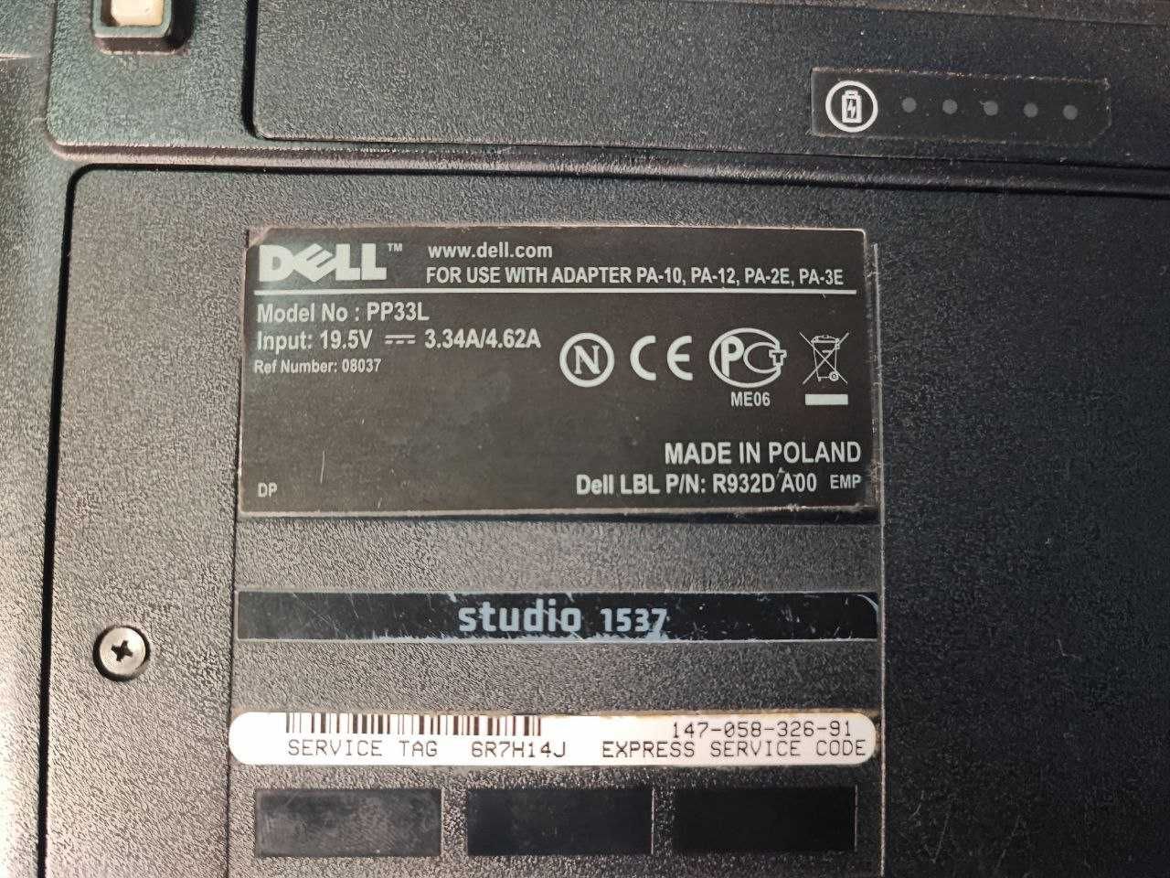 Ноутбук Dell Studio 1537