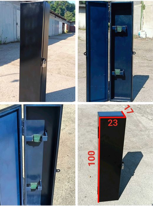 Сейф чёрный оружейный 100 см