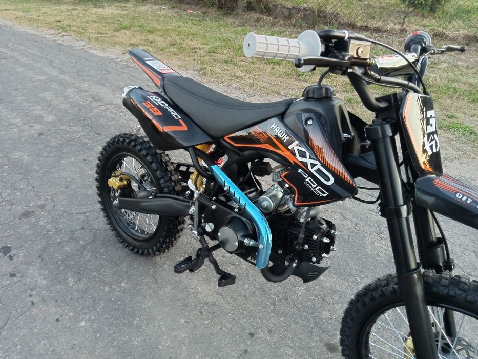Cross KXD 607 PRO HAWK 125cc 17/14 NOWY e-start amortyzator gazowy