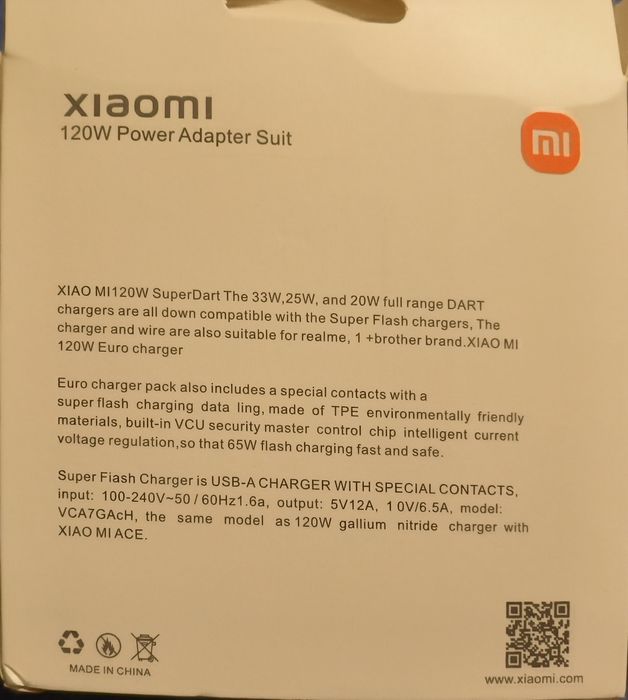 Ładowarka Xiaomi 120W ! Nowa...