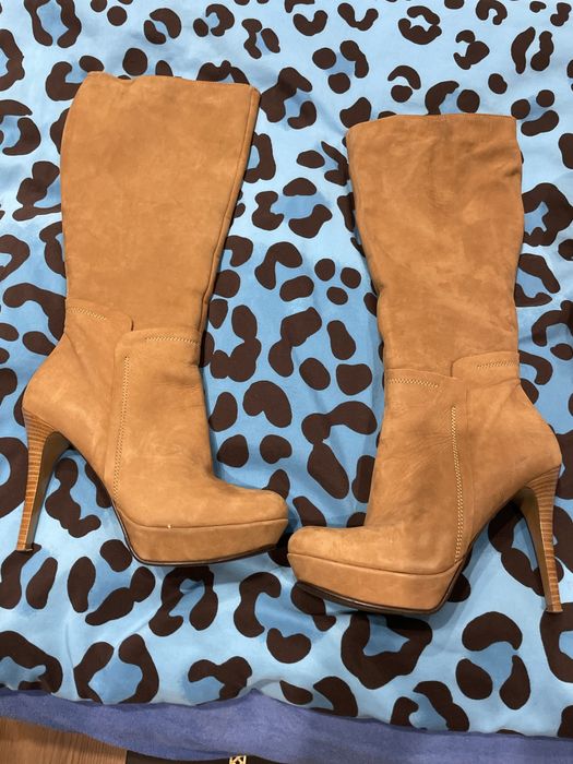 Botki skora zamszowa